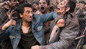 Travis taking out walkers